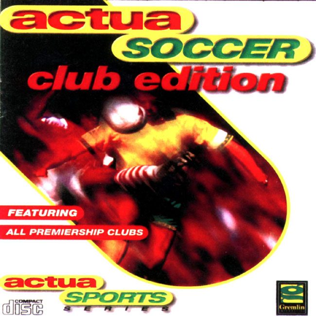 Actua Soccer: Club Edition - pedn CD obal