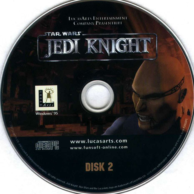 Star Wars: Jedi Knight: Dark Forces 2 - CD obal 2