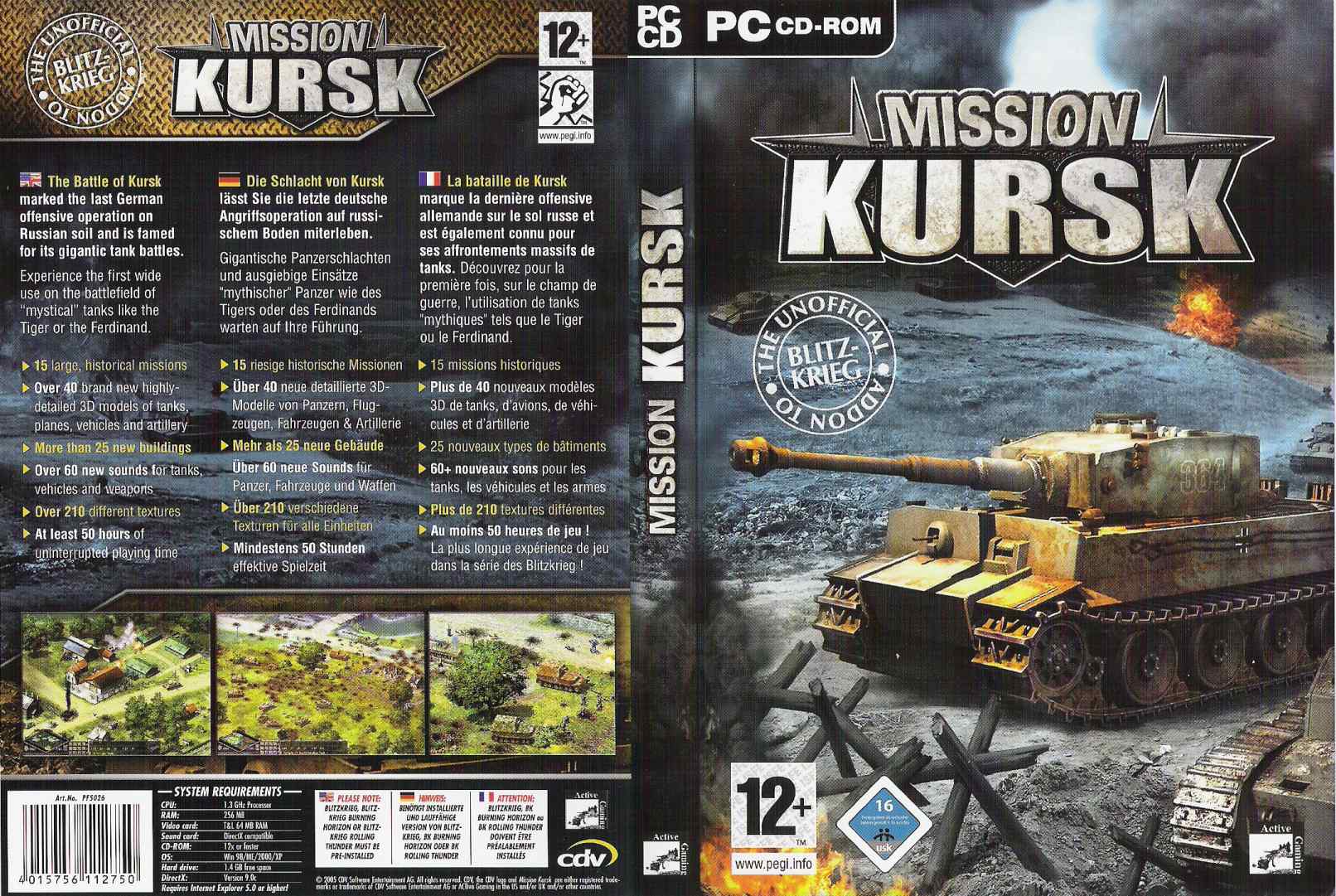 Blitzkrieg: Mission Kursk - DVD obal
