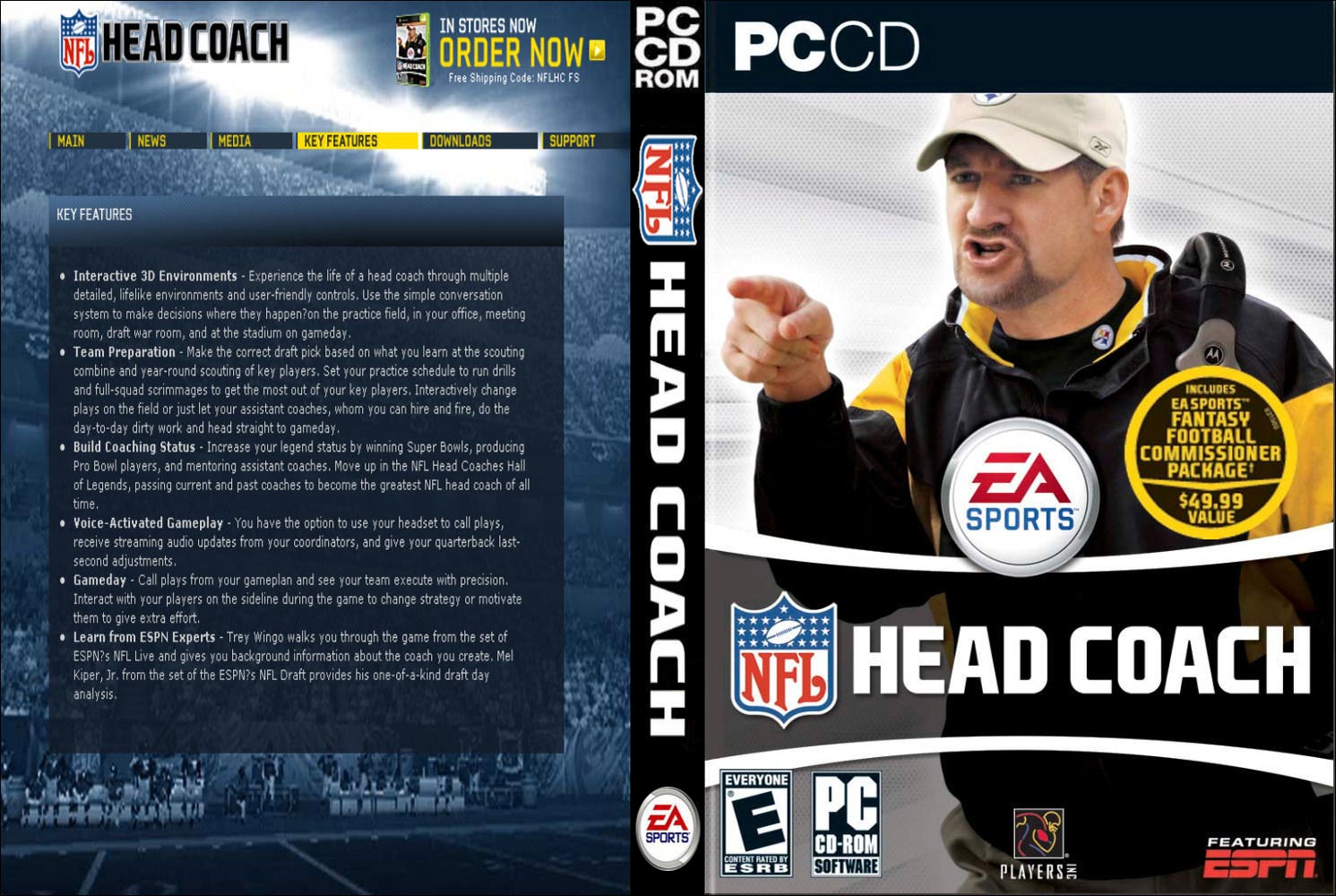 NFL Head Coach - DVD obal