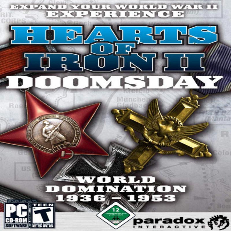 Hearts of Iron 2: Doomsday - pedn CD obal