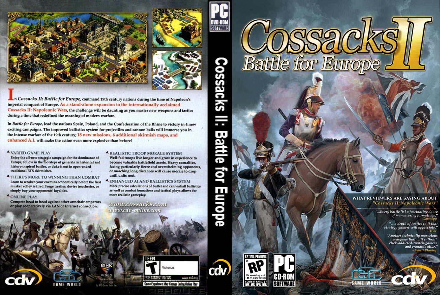 Cossacks 2: Battle for Europe - DVD obal