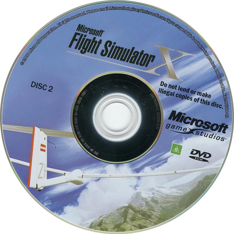 Microsoft Flight Simulator X - CD obal 2