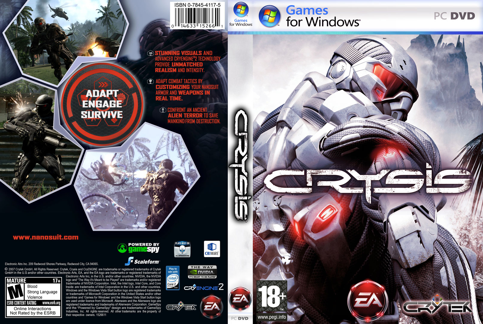 Crysis - DVD obal