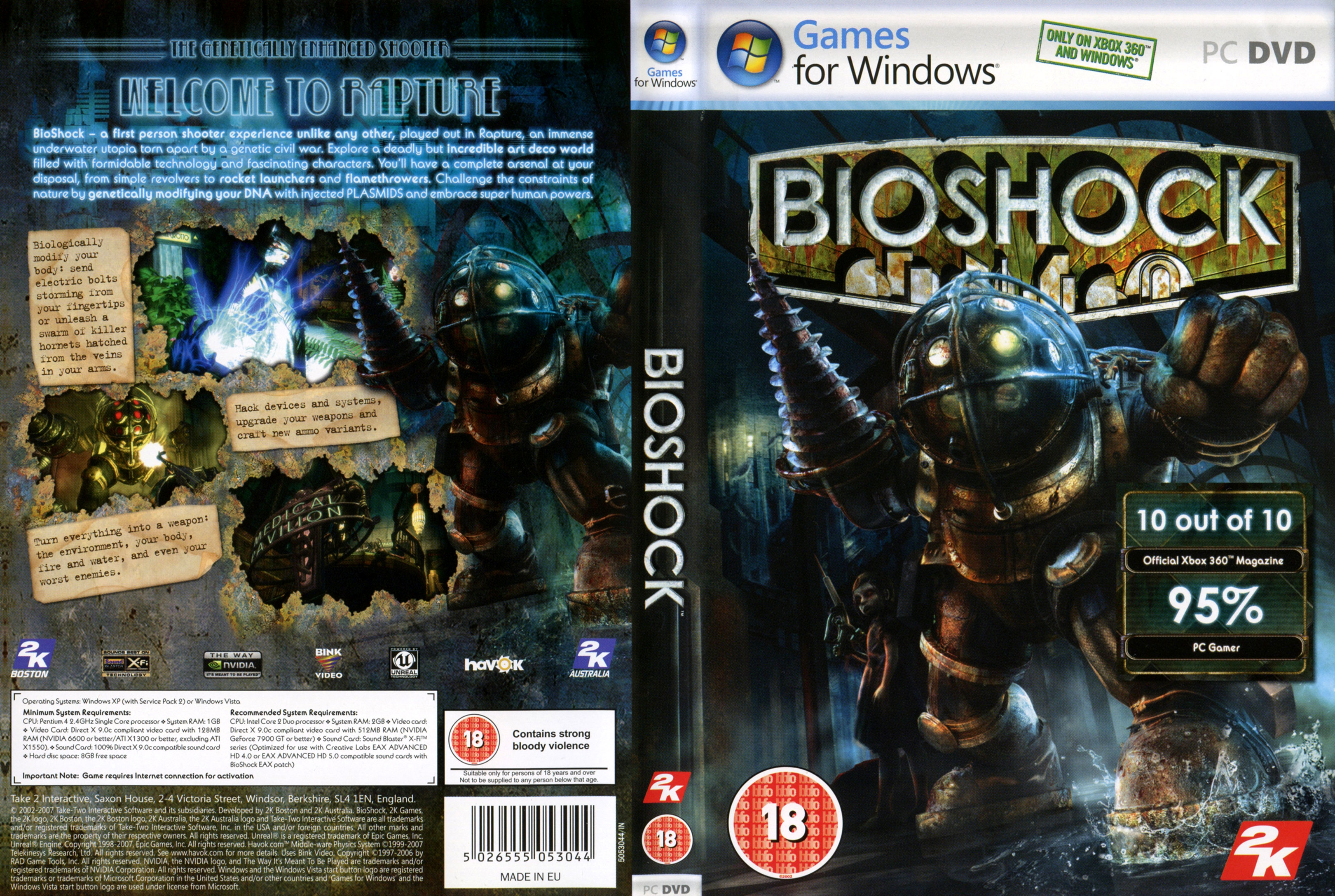 BioShock - DVD obal