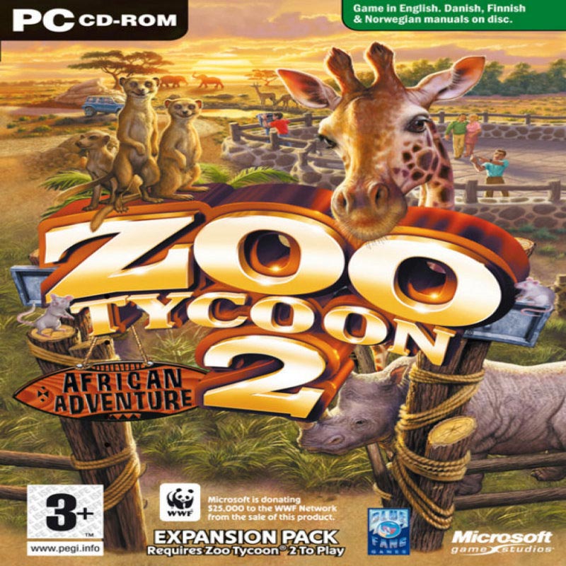 Zoo Tycoon 2: African Adventure - pedn CD obal