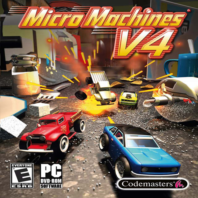 Micro Machines V4 - pedn CD obal