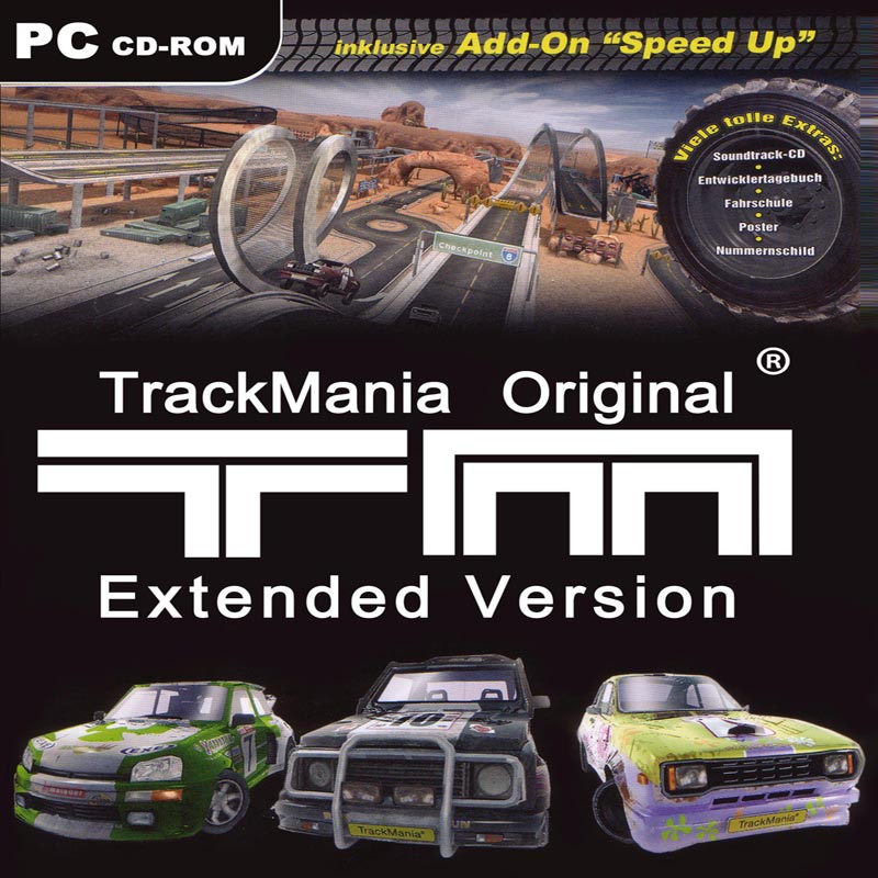 TrackMania Original - pedn CD obal