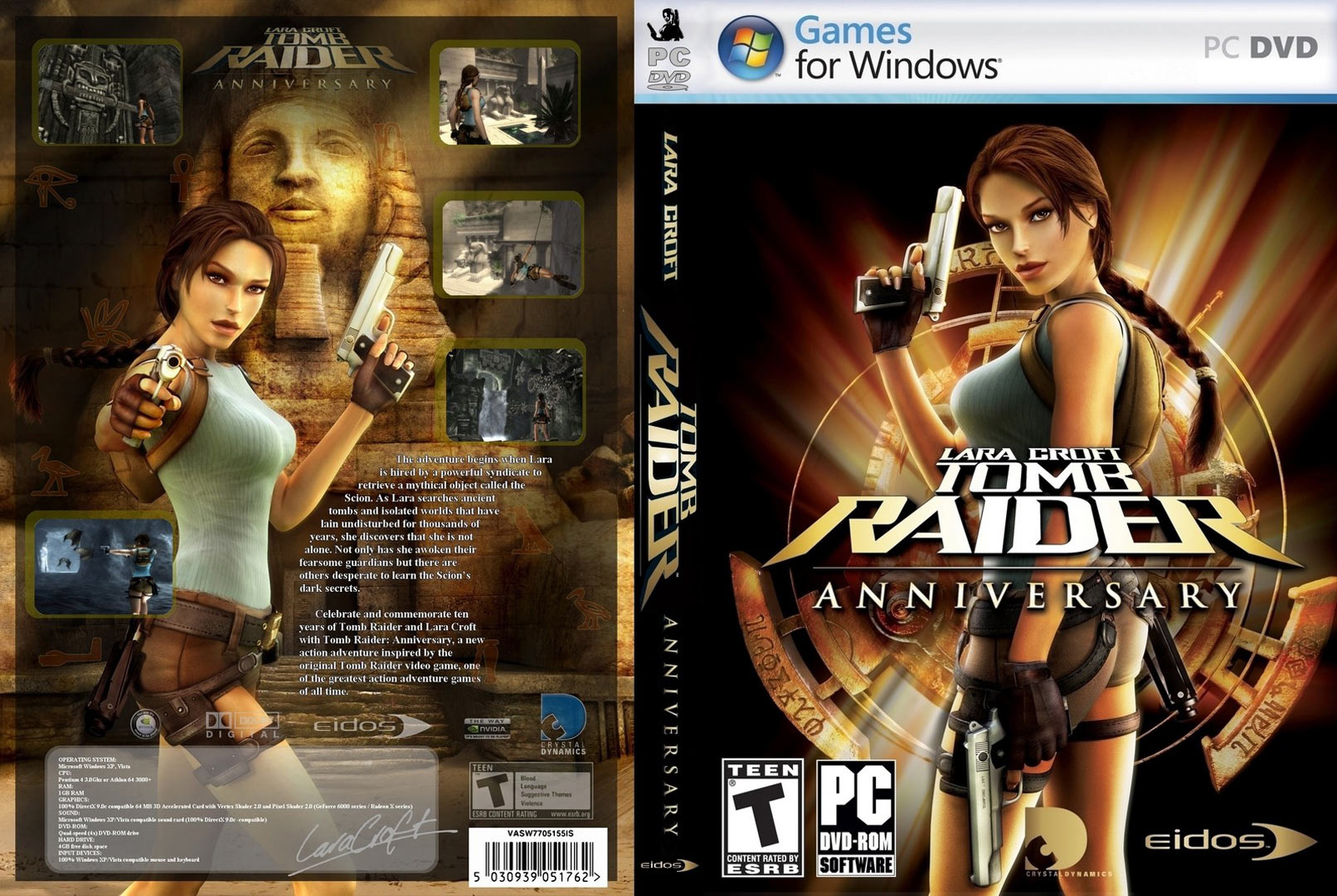 Tomb Raider: Anniversary - DVD obal