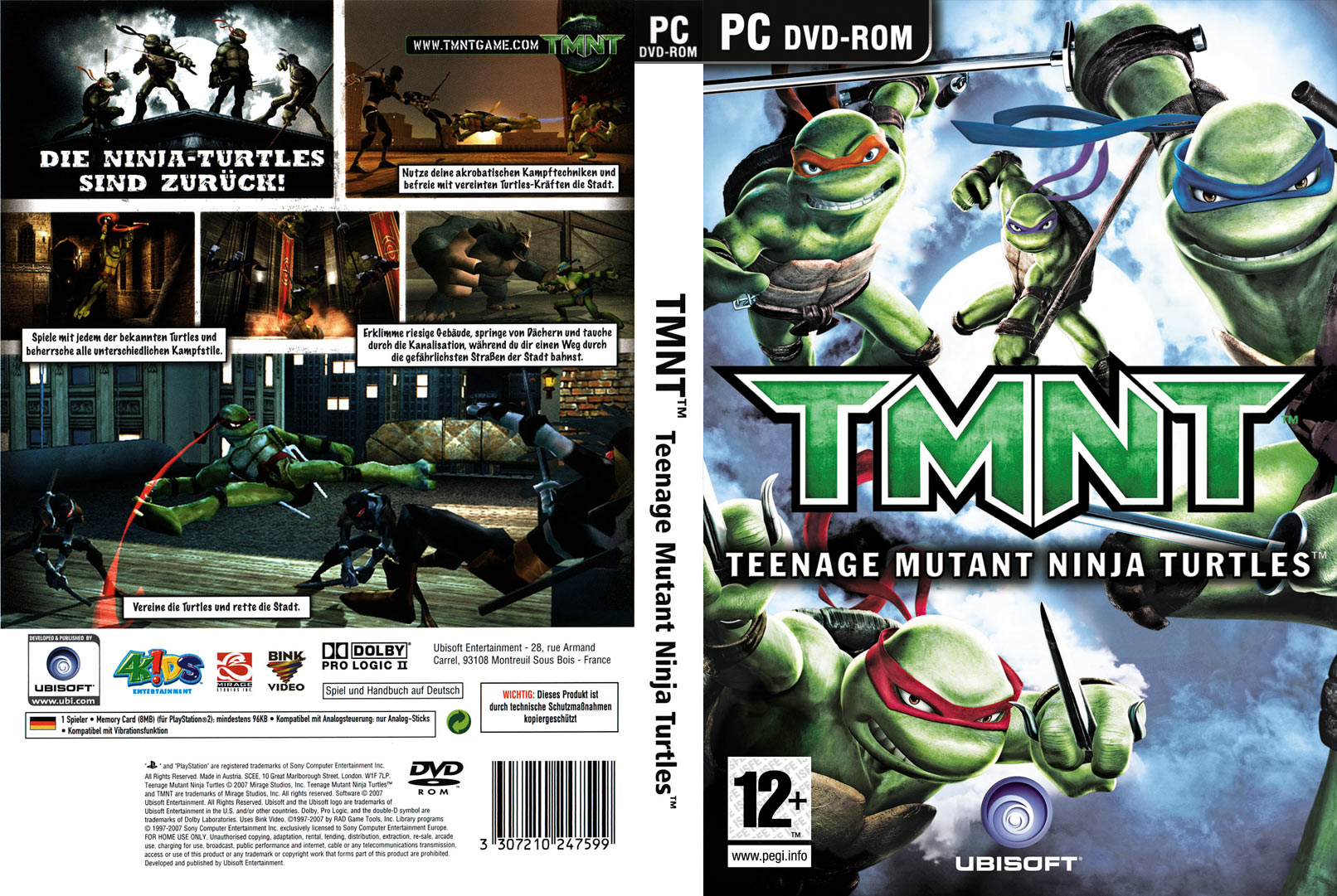 Teenage Mutant Ninja Turtles: Video Game - DVD obal