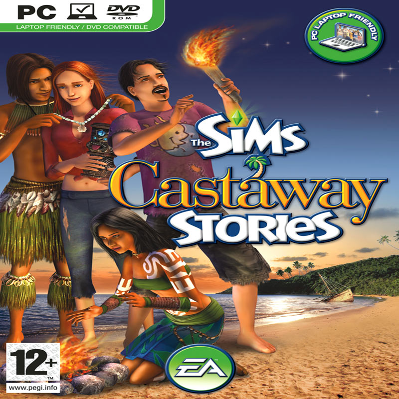 The Sims Castaway Stories - pedn CD obal