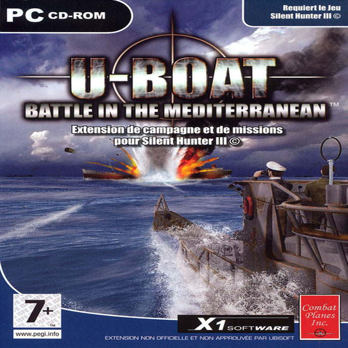 Silent Hunter 3: U-Boat Battle in the Mediterranean - pedn CD obal