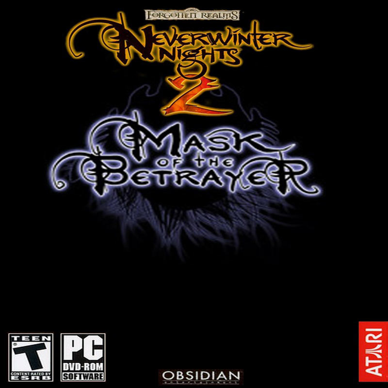 Neverwinter Nights 2: Mask of the Betrayer - pedn CD obal