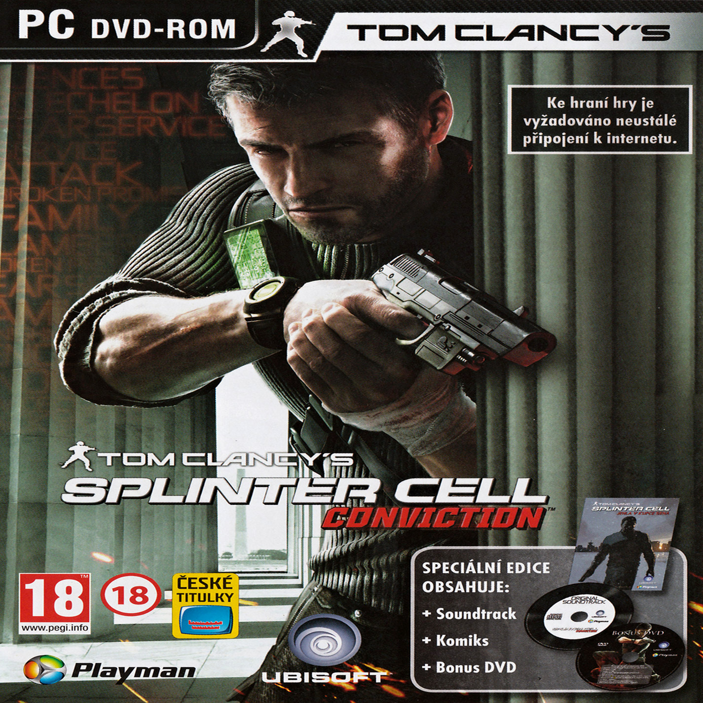 Splinter Cell 5: Conviction - pedn CD obal