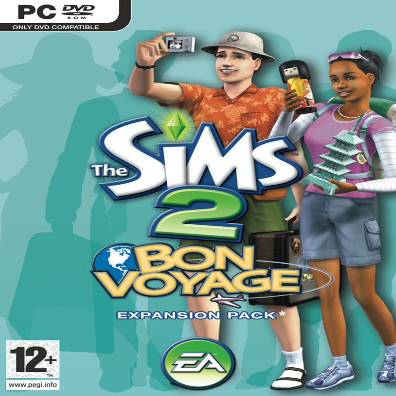 The Sims 2: Bon Voyage - pedn CD obal