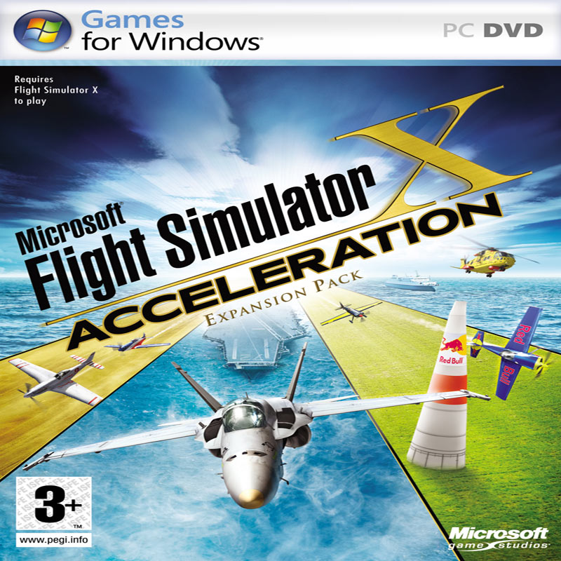 Microsoft Flight Simulator X: Acceleration Expansion Pack - pedn CD obal