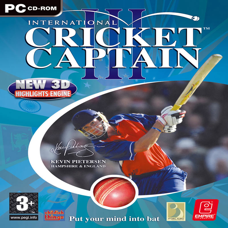 International Cricket Captain III - pedn CD obal
