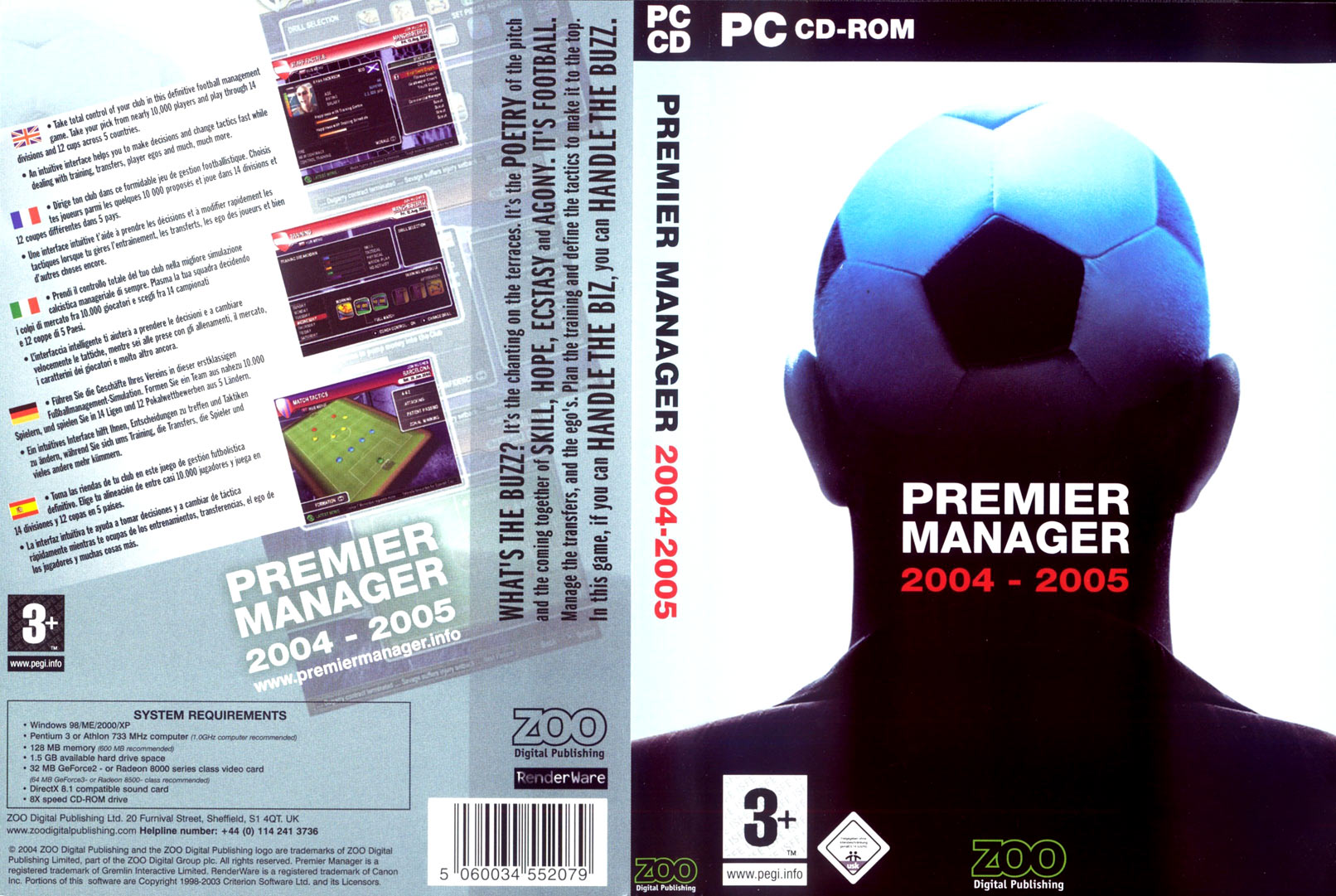Premier Manager 2004 - 2005 - DVD obal