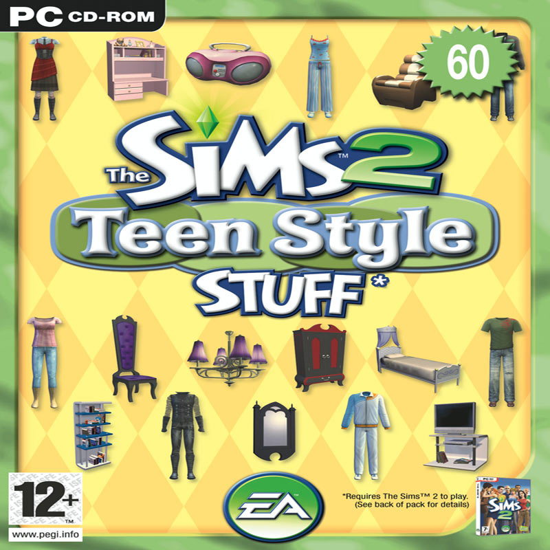 The Sims 2: Teen Style Stuff - pedn CD obal