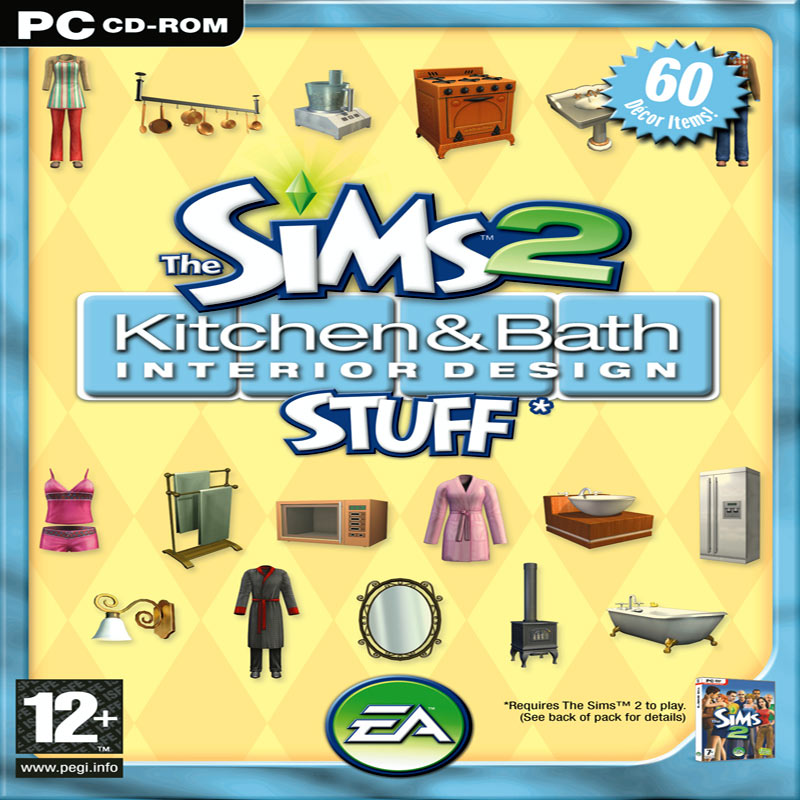 The Sims 2: Kitchen & Bath Interior Design Stuff - pedn CD obal