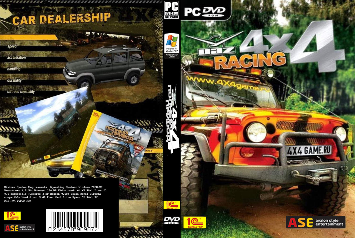 UAZ Racing 4x4 - DVD obal