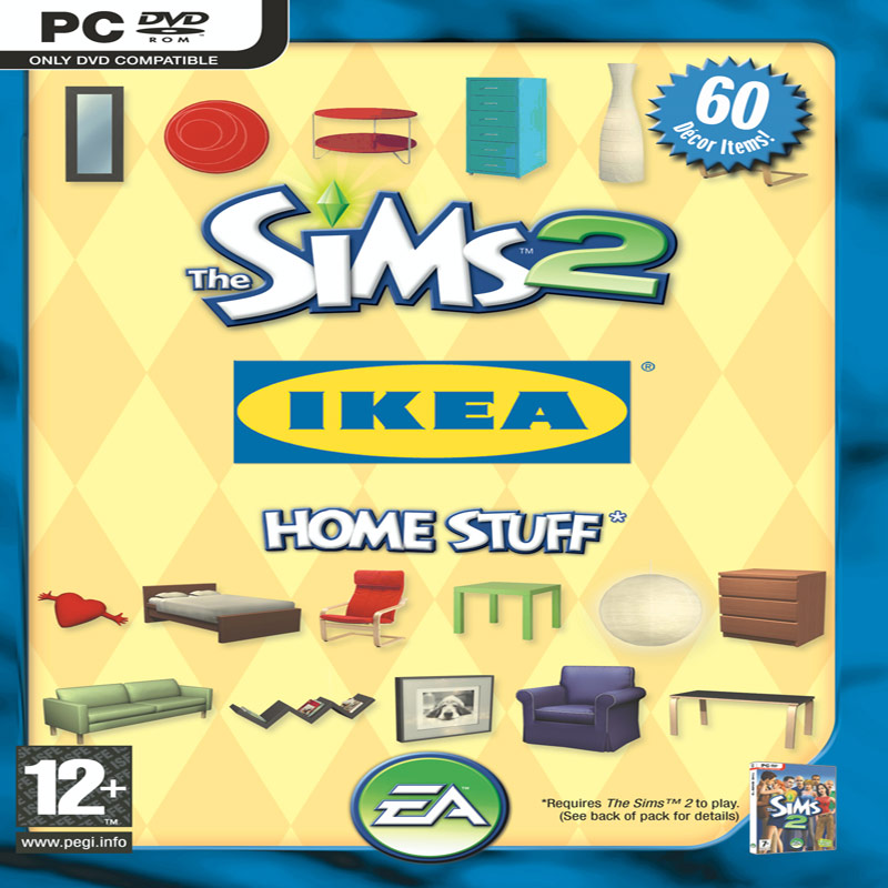 The Sims 2: IKEA Home Stuff - pedn CD obal