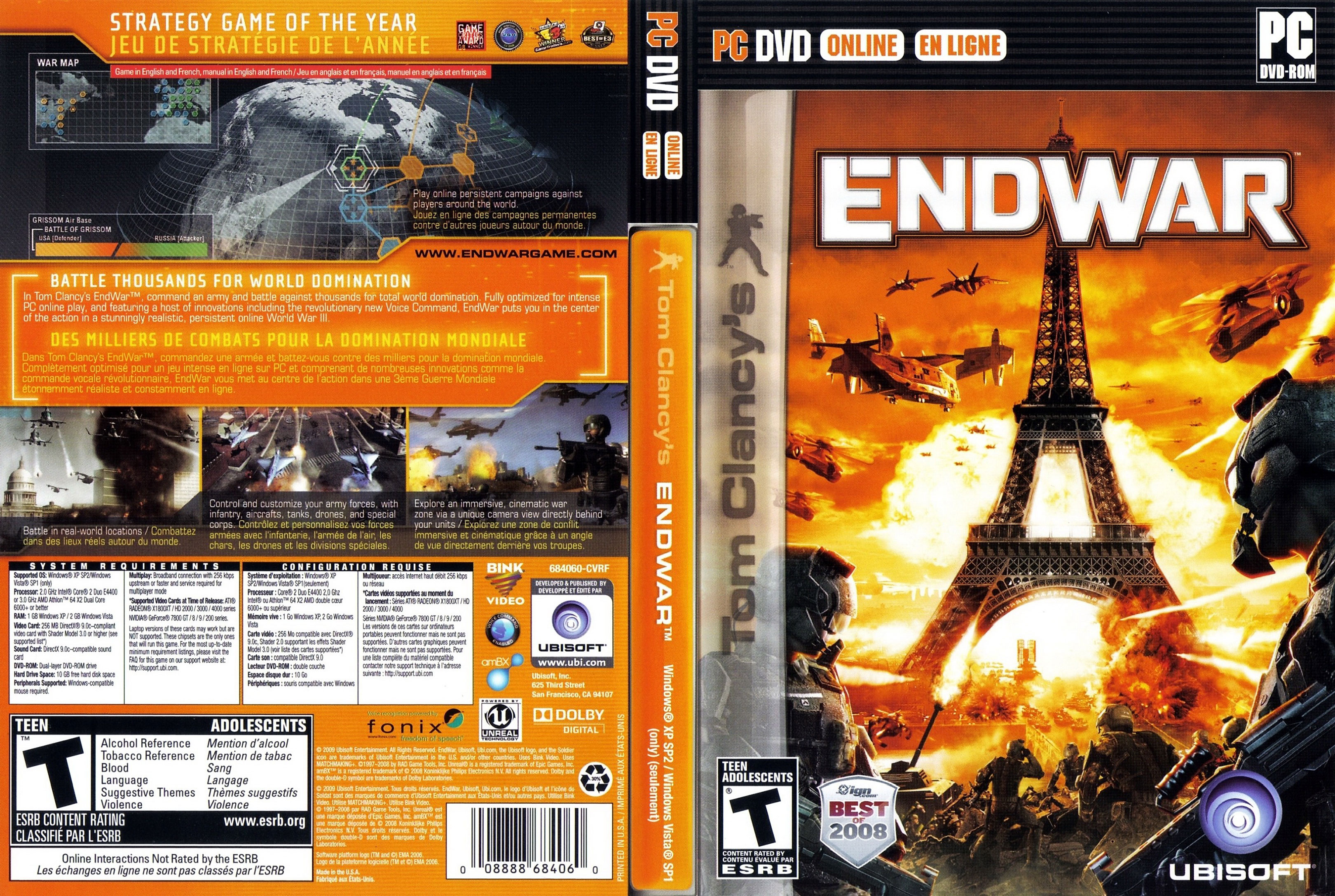 Tom Clancy's EndWar - DVD obal 3