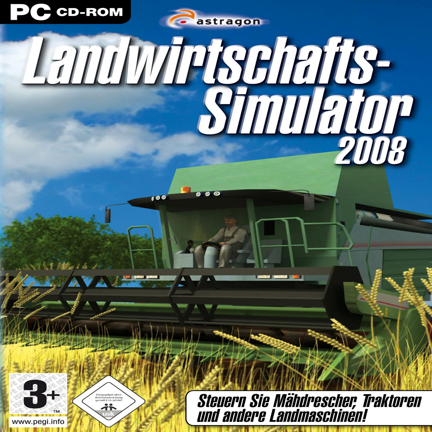 Farmer-Simulator 2008 - pedn CD obal