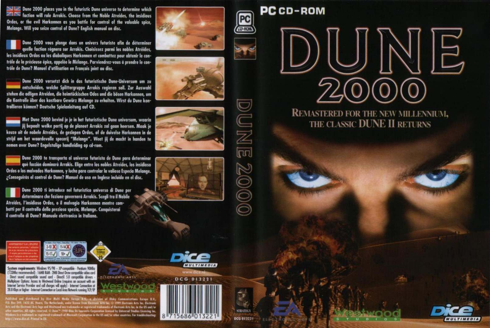 Dune 2000 - DVD obal
