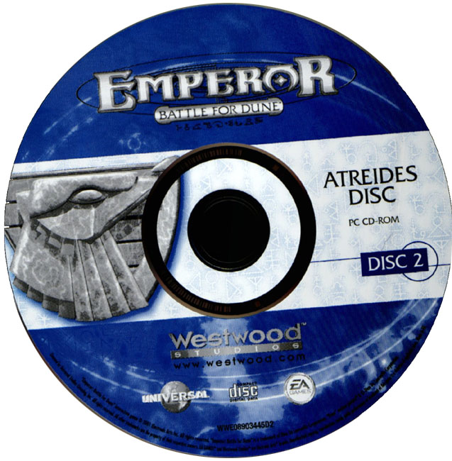 Emperor: Battle for Dune - CD obal 2