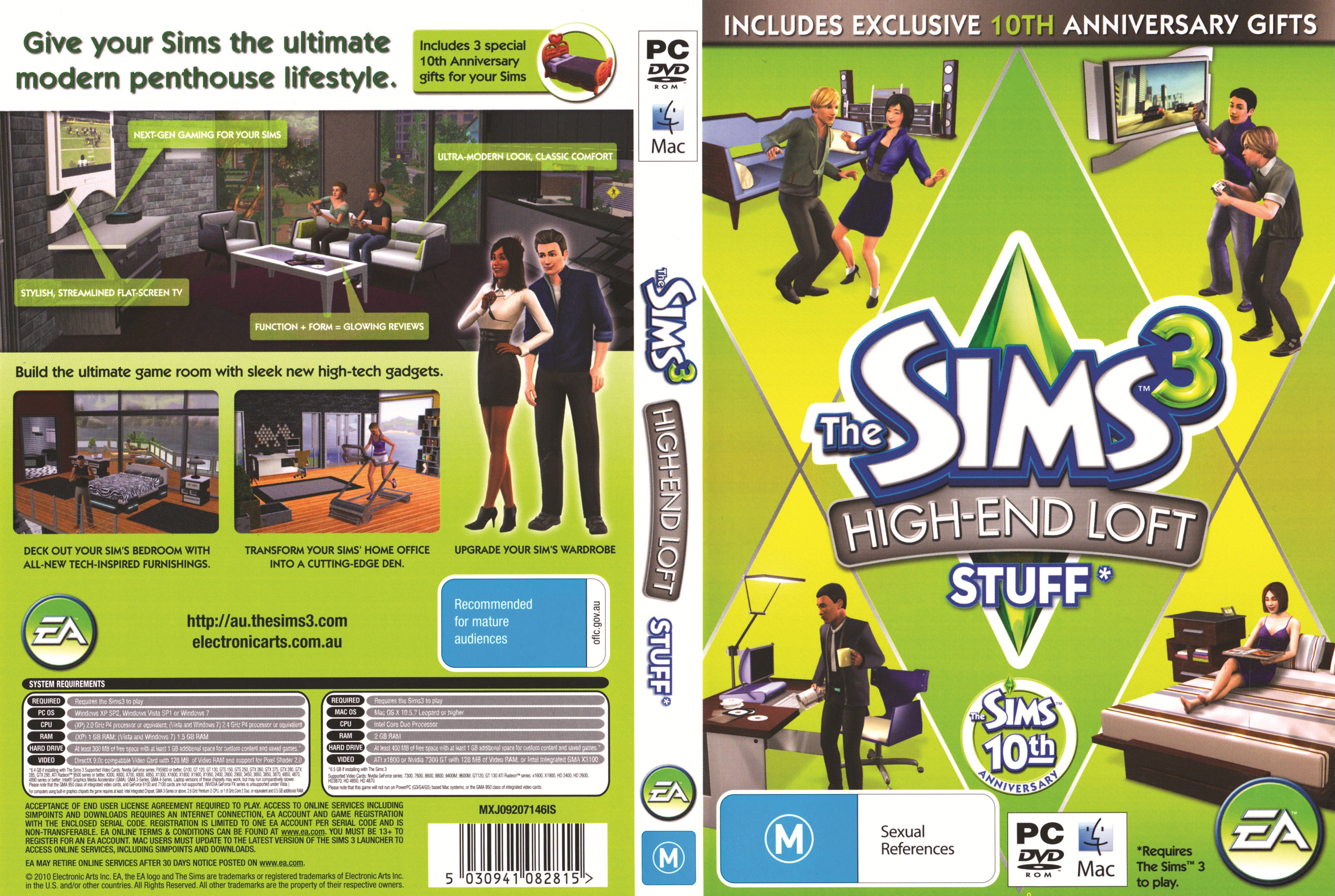The Sims 3: High-End Loft Stuff - DVD obal