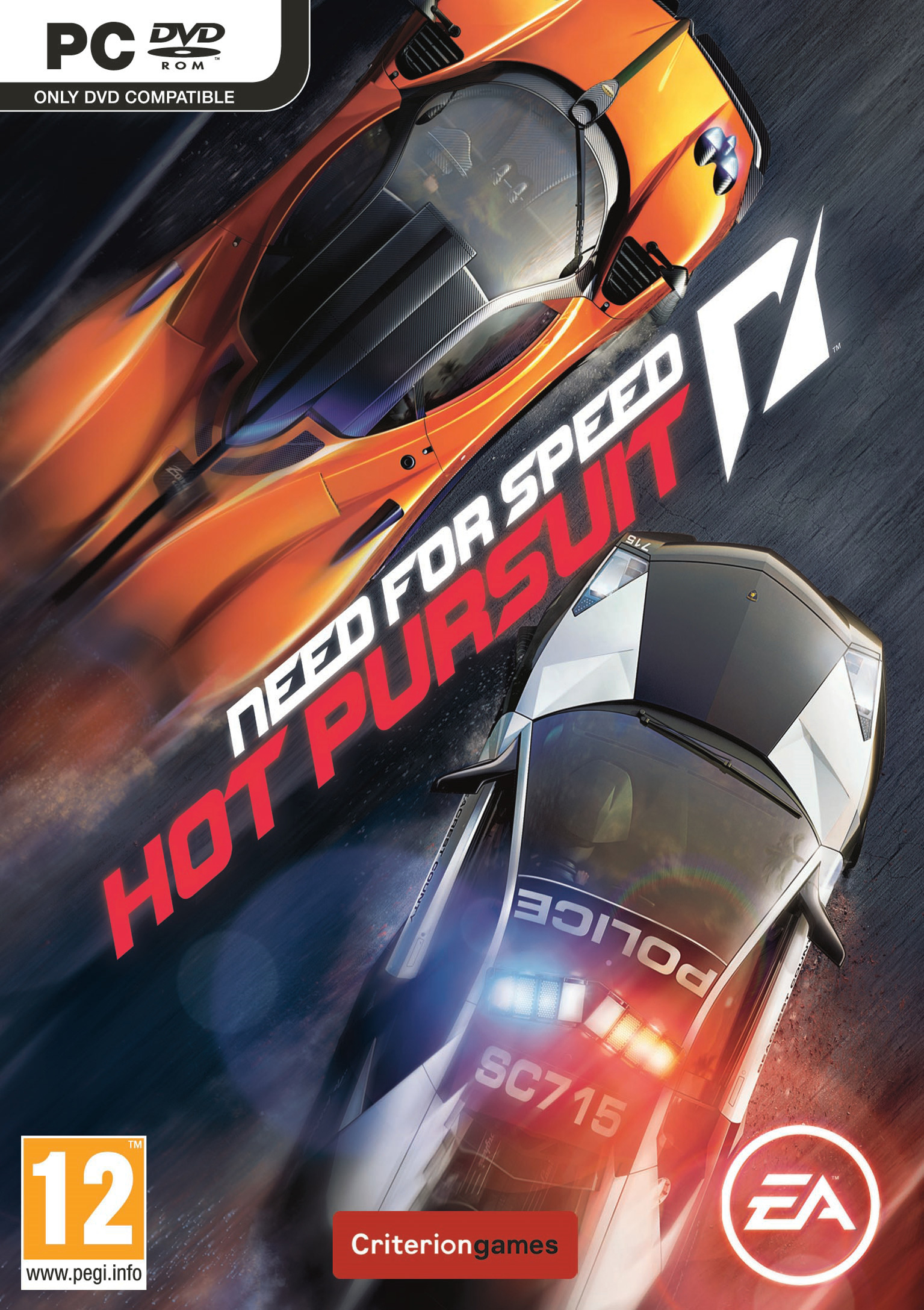 Need for Speed: Hot Pursuit - pedn DVD obal
