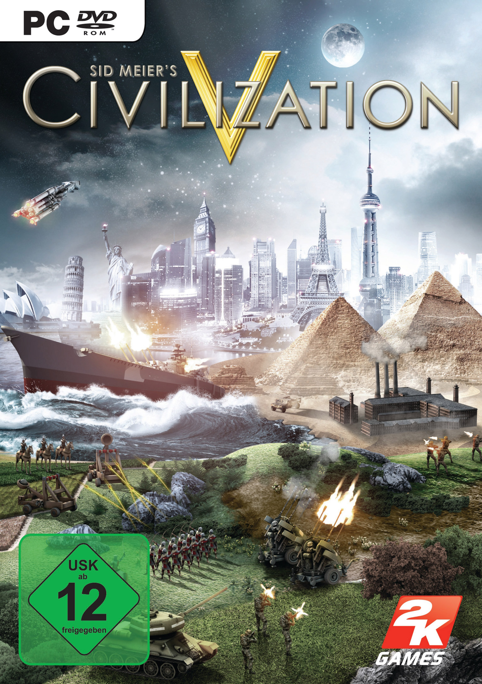 Civilization V - pedn DVD obal