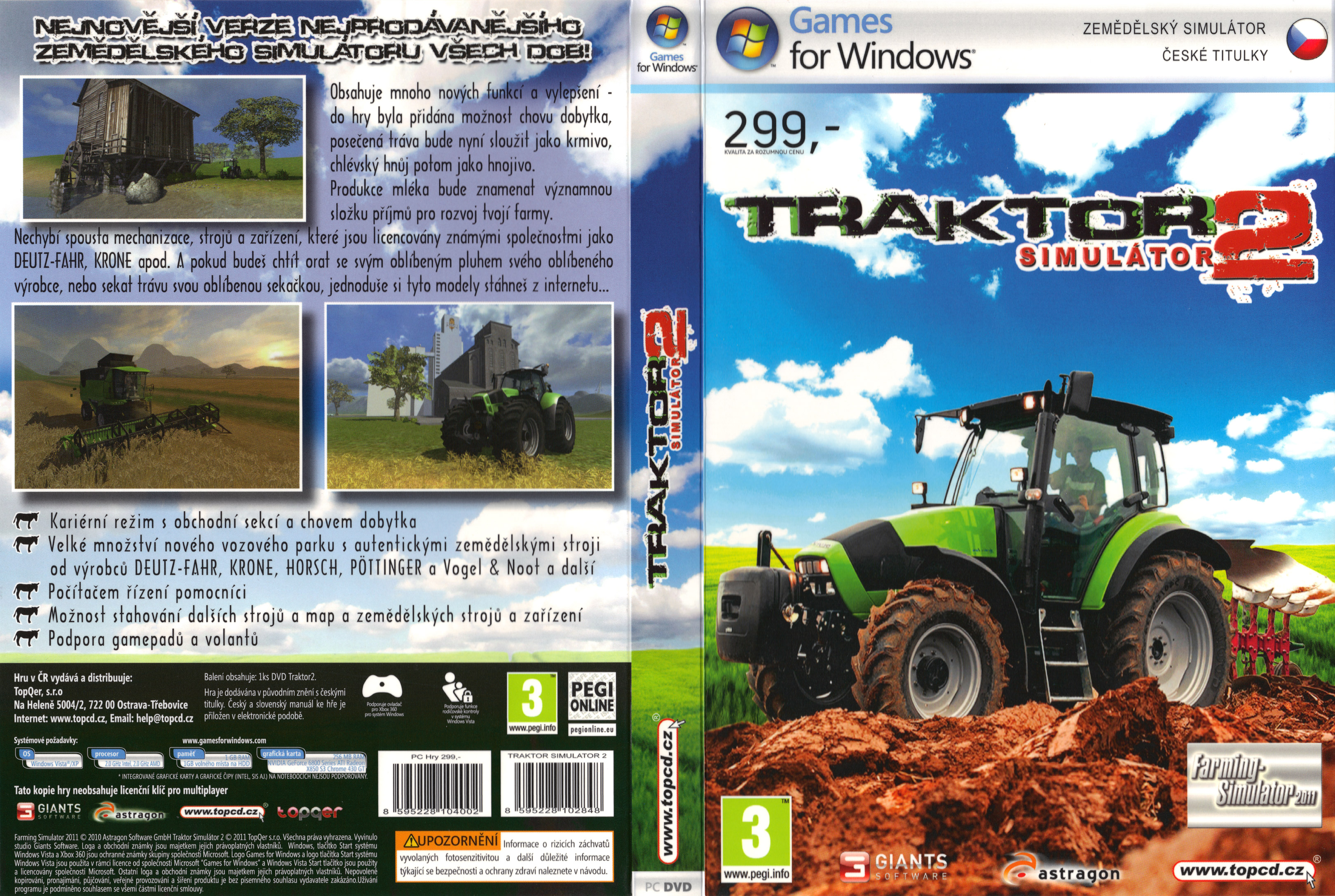 Farming Simulator 2011 - DVD obal 2