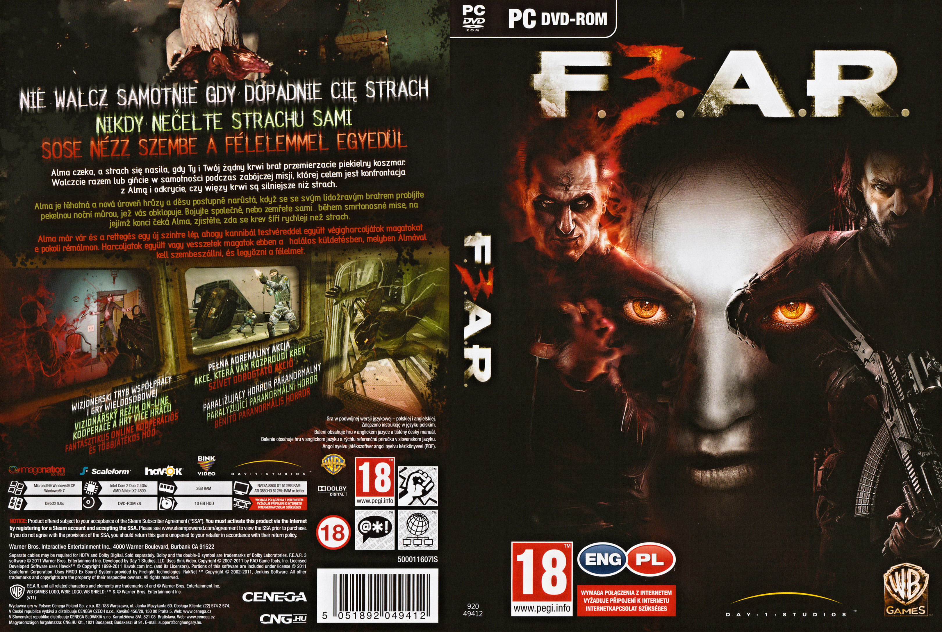 F.E.A.R. 3 - DVD obal