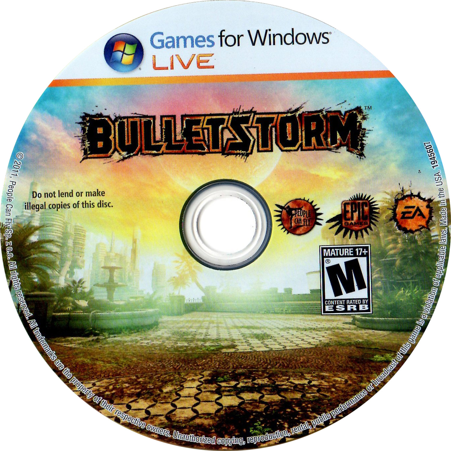 Bulletstorm - CD obal 2