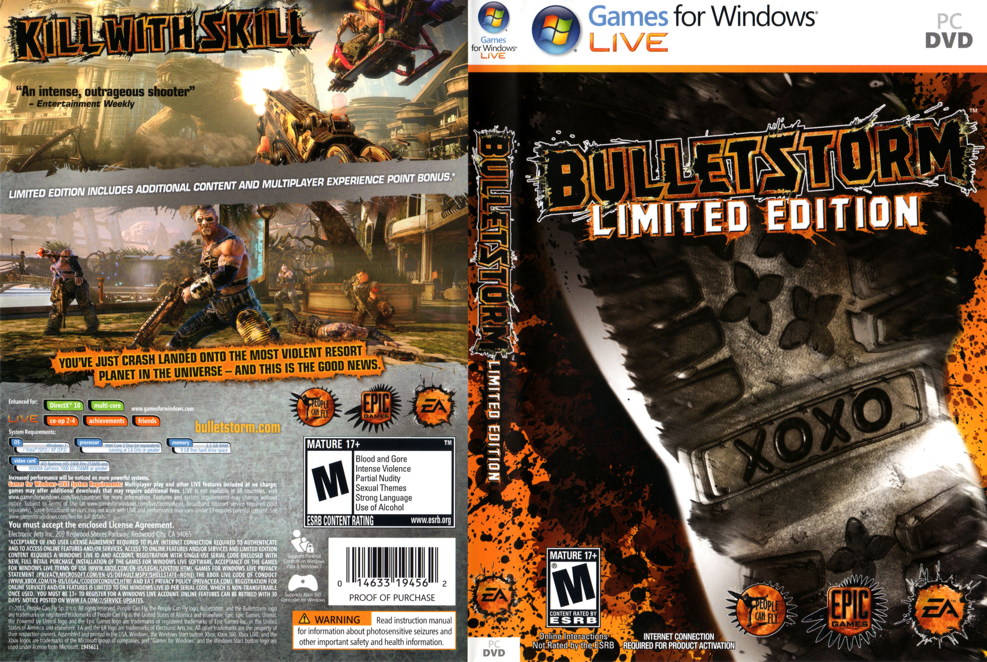 Bulletstorm - DVD obal 4