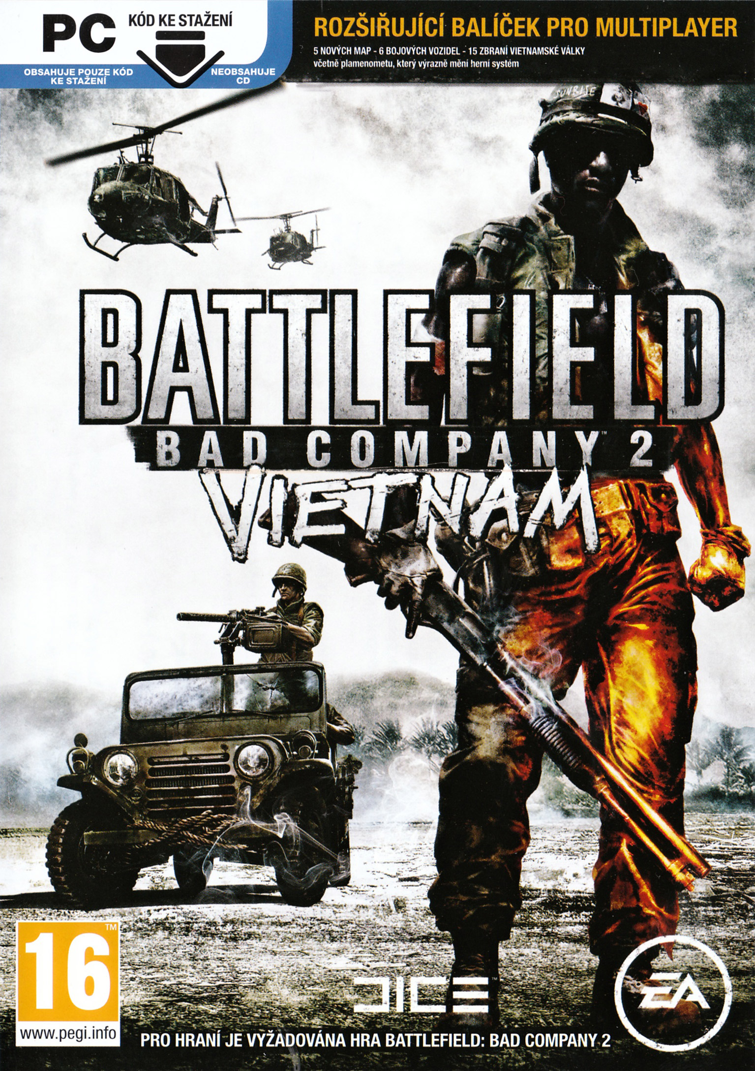 Battlefield: Bad Company 2 Vietnam - pedn DVD obal