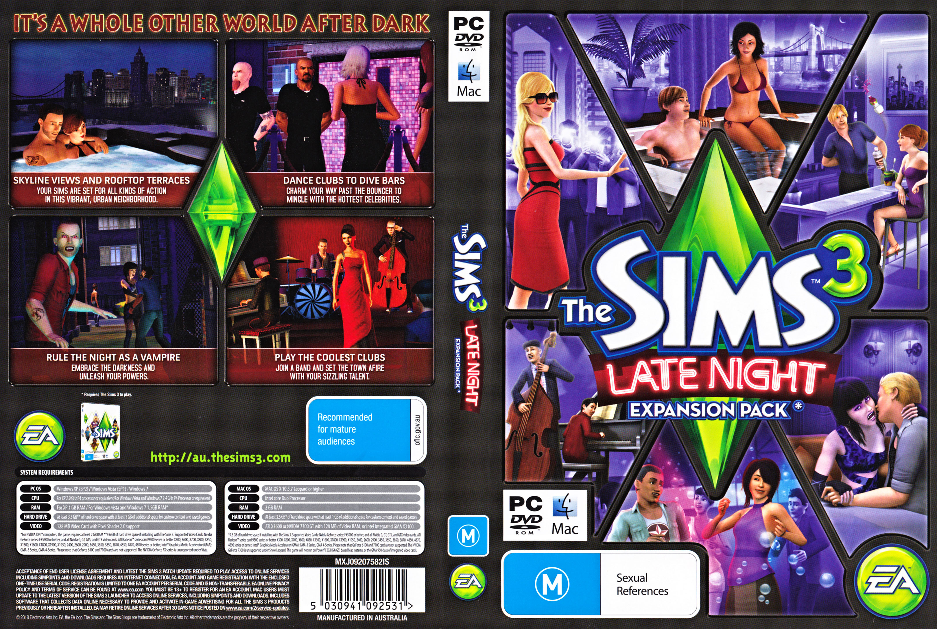 The Sims 3: Late Night - DVD obal