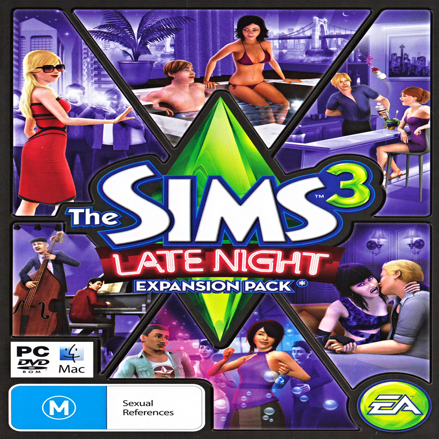 The Sims 3: Late Night - pedn CD obal