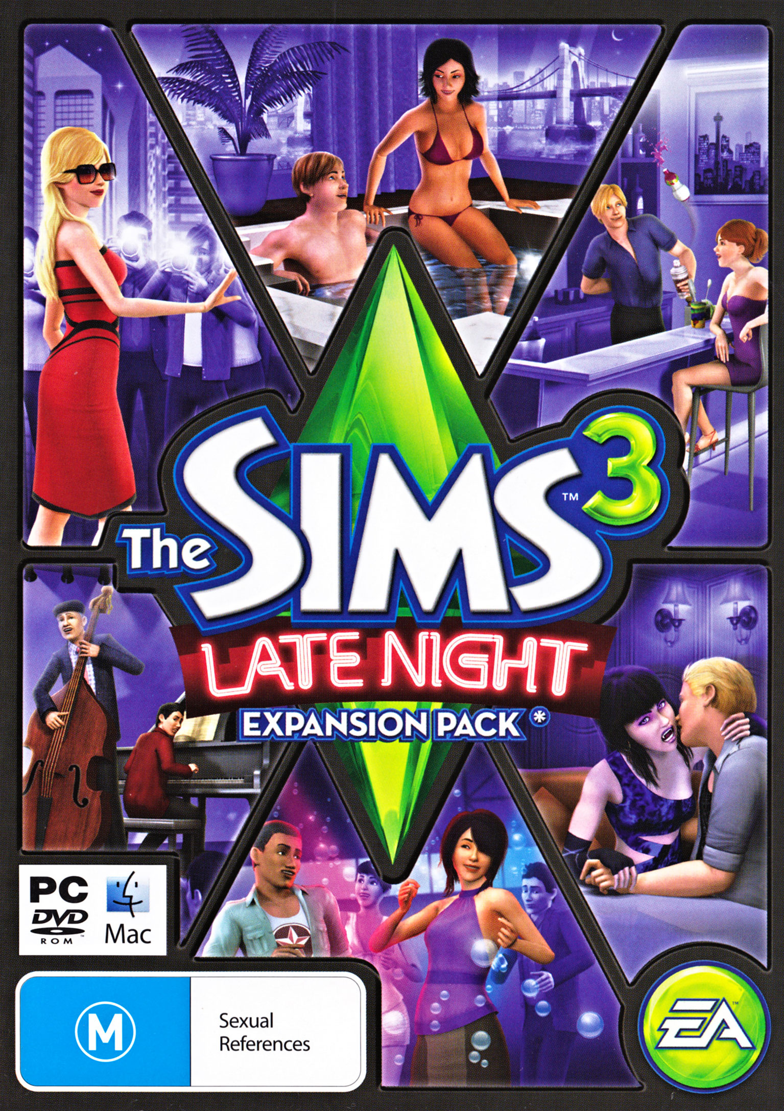 The Sims 3: Late Night - pedn DVD obal