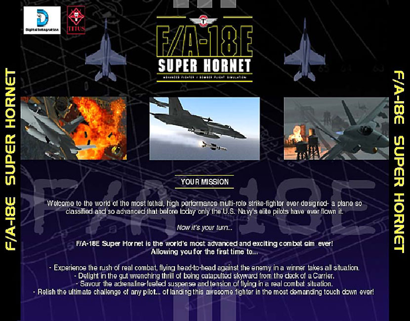 F/A-18E Super Hornet - zadn CD obal