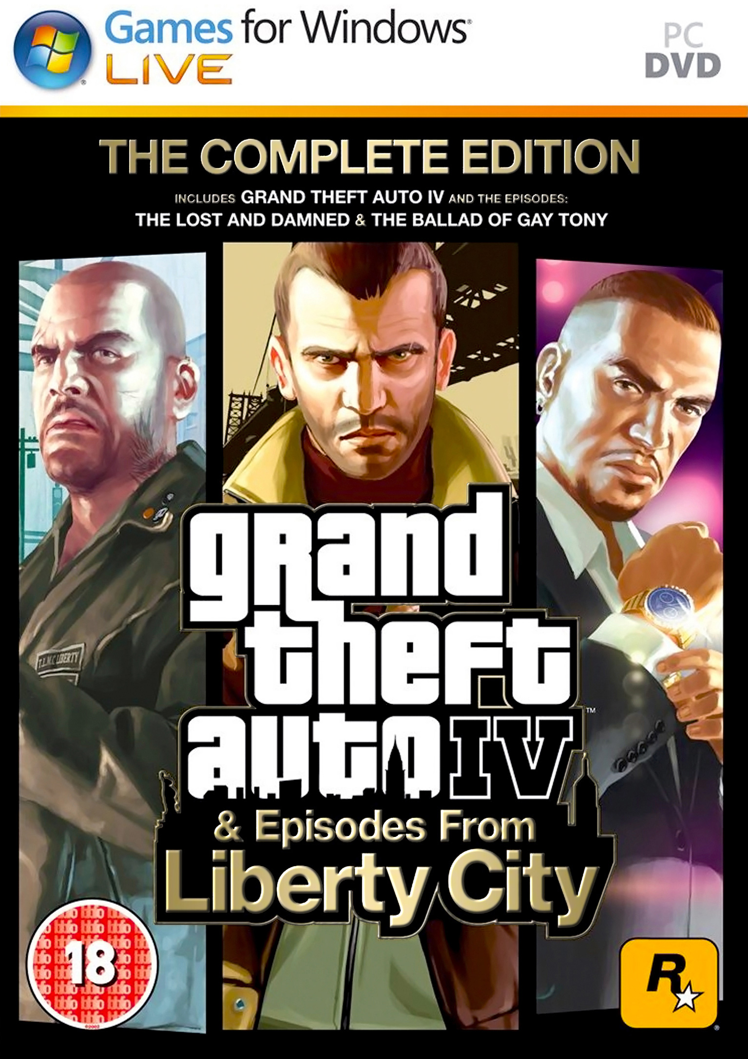 Grand Theft Auto IV: The Complete Edition - pedn DVD obal