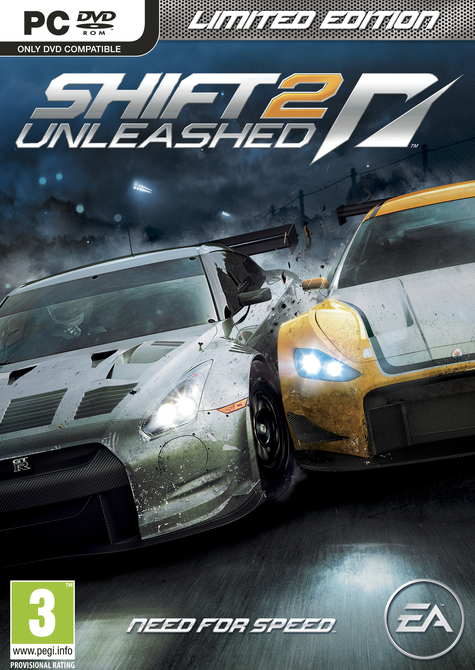 Need for Speed Shift 2: Unleashed - pedn DVD obal 2