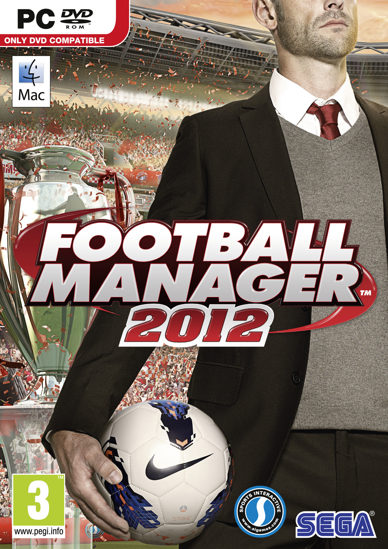 Football Manager 2012 - pedn DVD obal