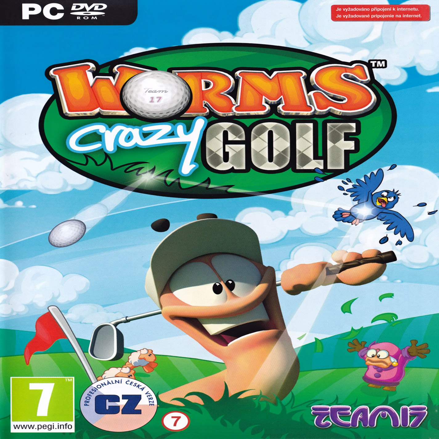 Worms Crazy Golf - pedn CD obal 2
