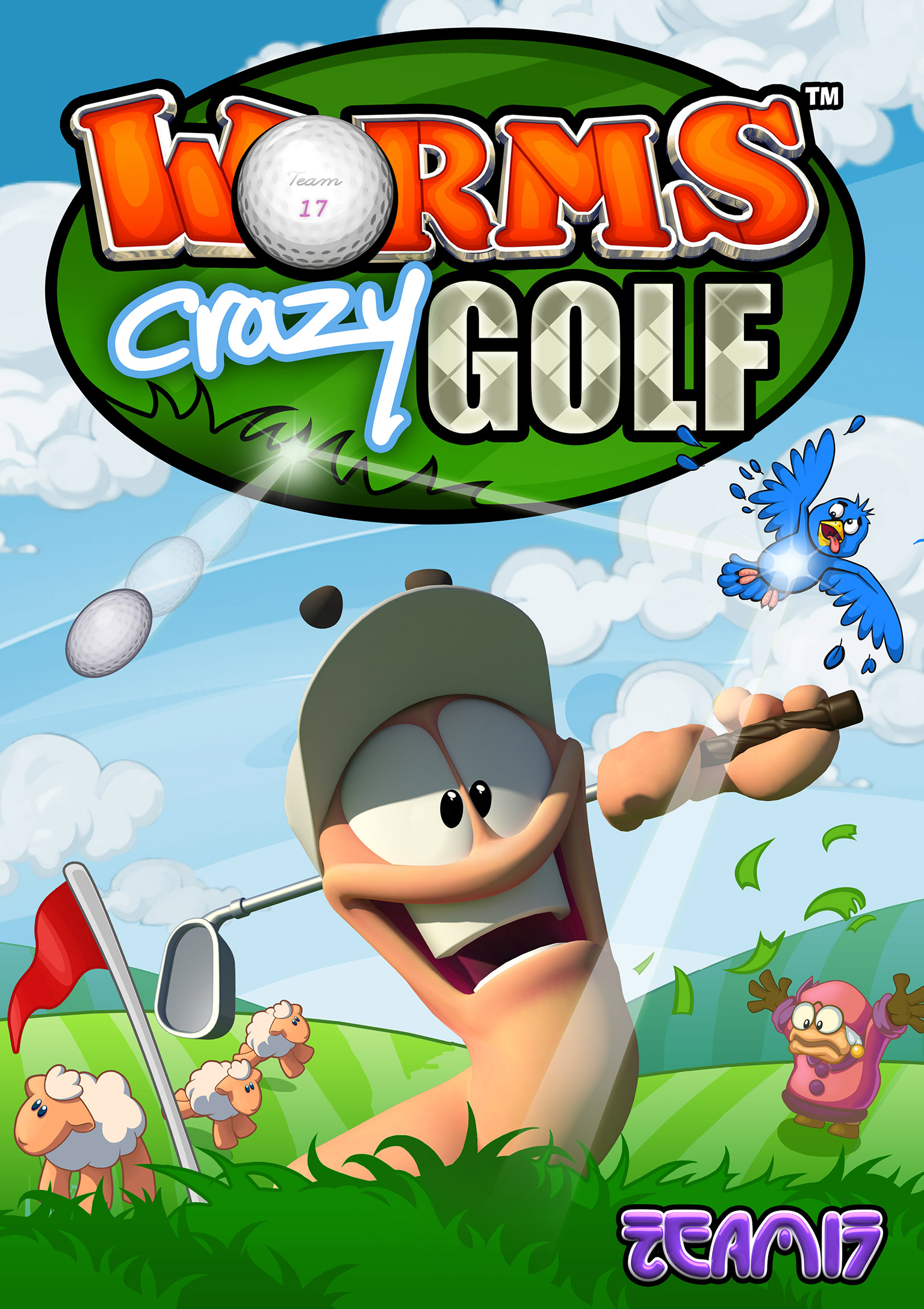 Worms Crazy Golf - pedn DVD obal