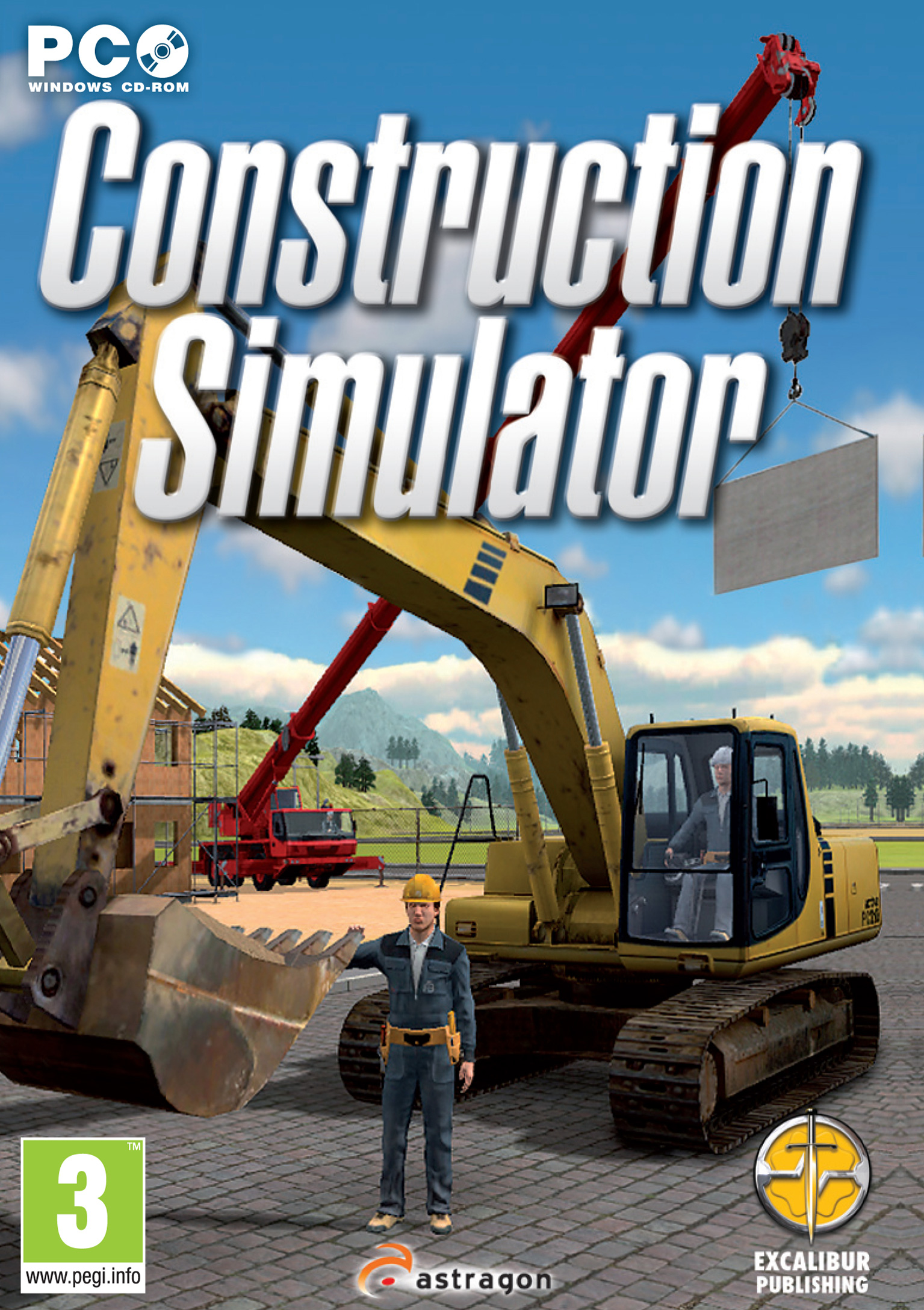 Construction Simulator 2012 - pedn DVD obal