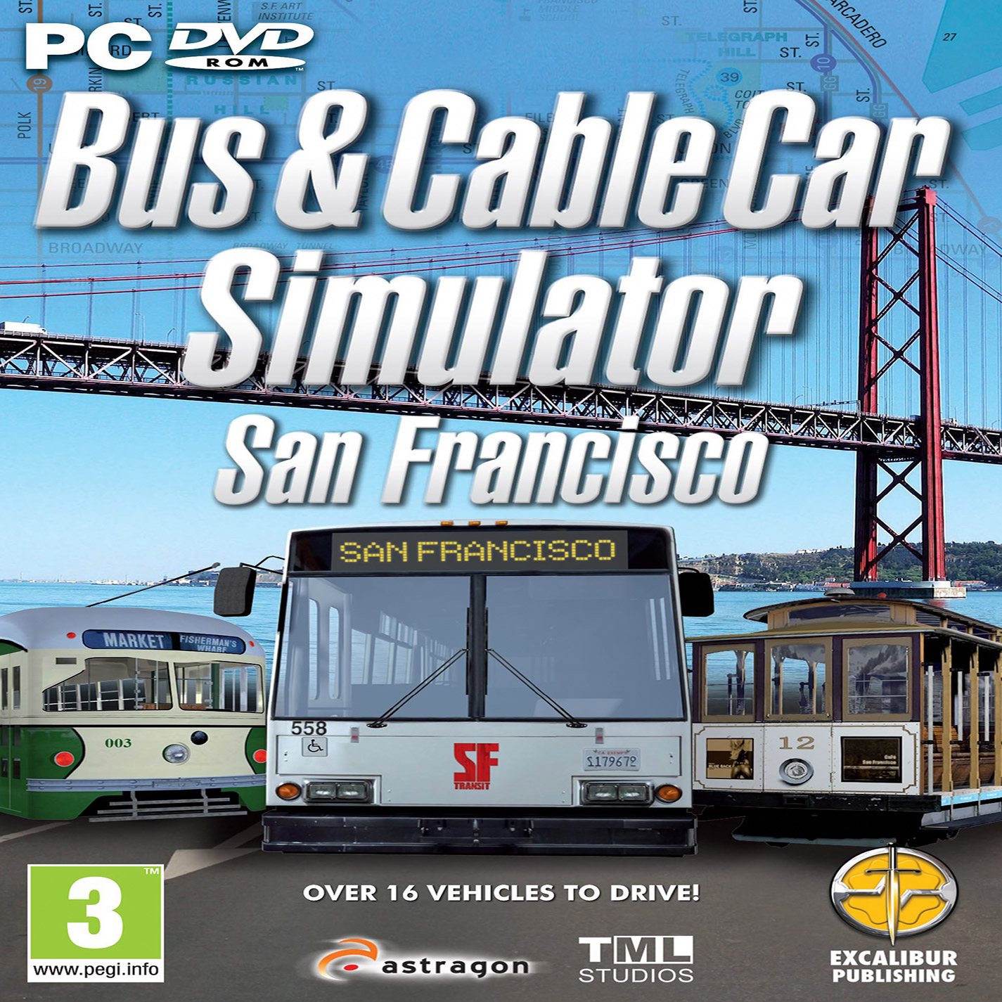 Bus & Cable Car Simulator - San Francisco - pedn CD obal