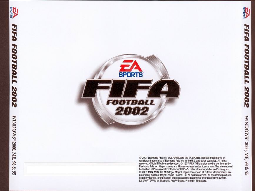 FIFA Soccer 2002 - zadn CD obal